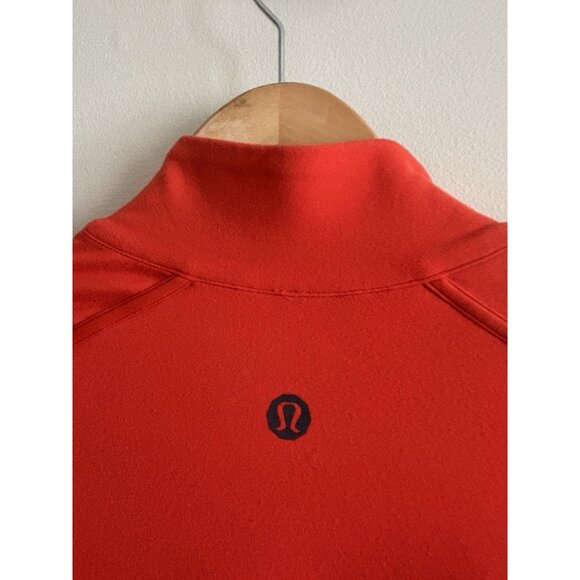 Lululemon Luon Men's Full Zip Jacket Orange Size Medium Active Sports Workout - Picture 8 of 12